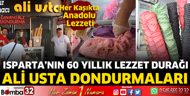 Isparta’nın 60 Yıllık Lezzet Durağı: Ali Usta Dondurmaları