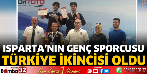 Isparta’nın Genç Sporcusu Türkiye İkincisi Oldu