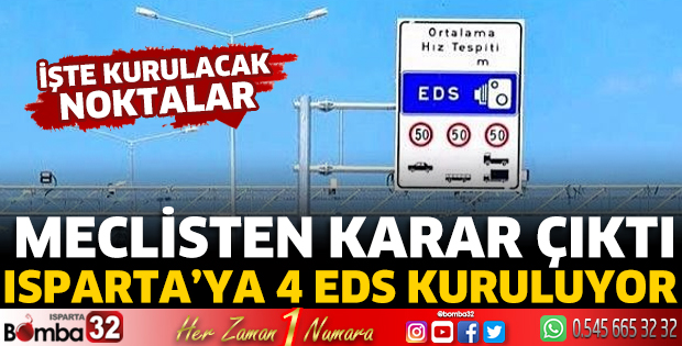 Isparta’ya 4 EDS Kuruluyor 