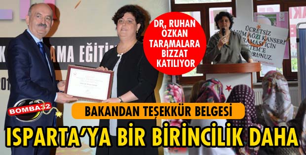 ISPARTA’YA BİR BİRİNCİLİK DAHA
