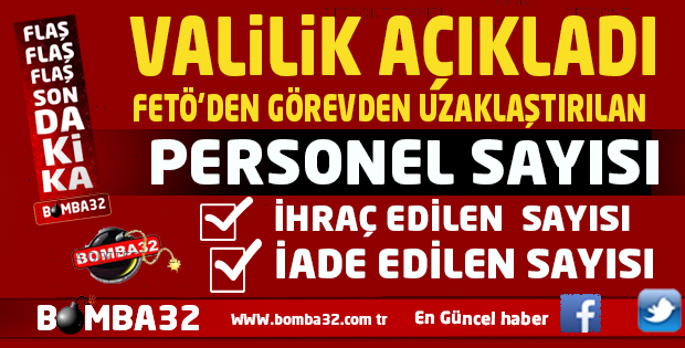 ISPARTA'DA SON SAYIYI  VALİLİK AÇIKLADI