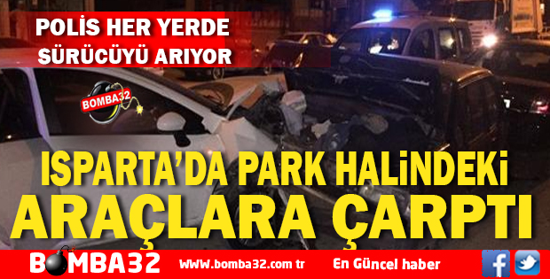 ISPARTA'DA 2 ARACA ÇARPTI