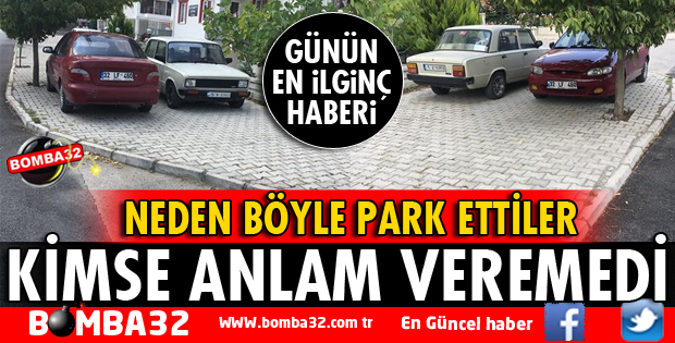 ISPARTA'DA 2 ARACIN KALDIRAMA YAN YANA PARKI TEPKİ TOPLADI