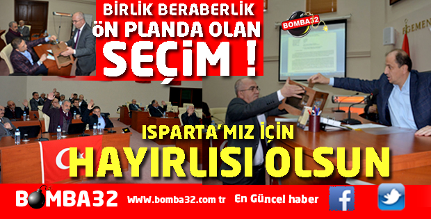 ISPARTA'DA 2017'NİN EN SAKİN SEÇİMİ İŞTE  DETAYLAR 