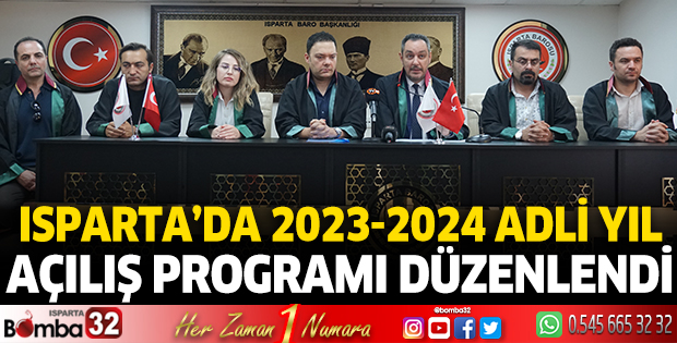 Isparta'da 2023-2024 Adli Yıl Açılış Programı düzenlendi
