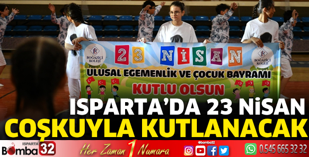 Isparta'da 23 Nisan kutlamaları