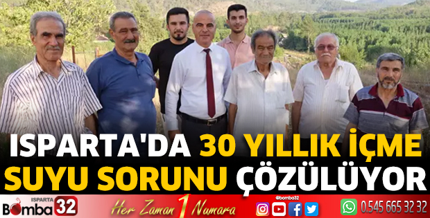 Isparta'da 30 yıllık içme suyu sorunu çözülüyor