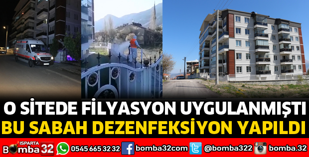 ISPARTA'DA 36 DAİRELİK BİR SİTEDE FİLYASYON ÇALIŞMASI YAPILDI