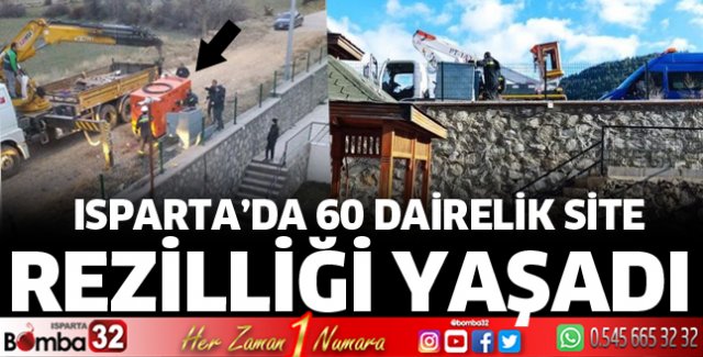Isparta'da 60 dairelik site rezilliği yaşadı