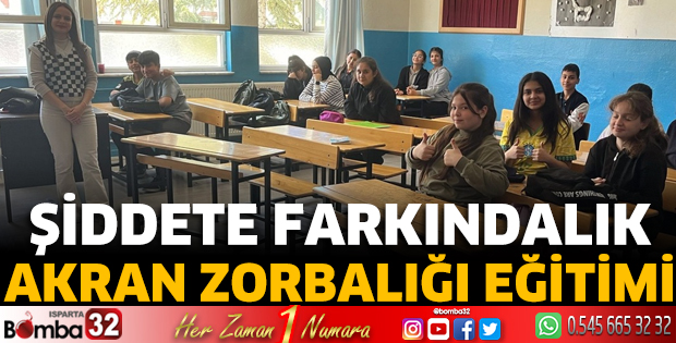 Isparta'da akran zorbalığı eğitimi