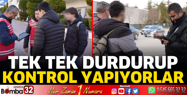 Isparta'da asayiş uygulamaları 