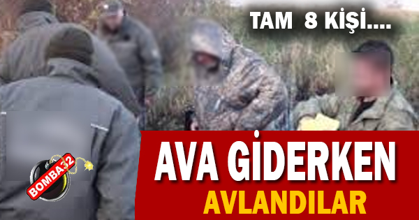 ISPARTA'DA AVA GİDERKEN AVLANDILAR !