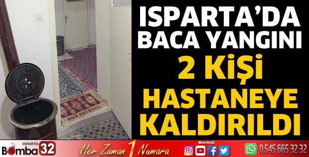 Isparta'da baca yangını 