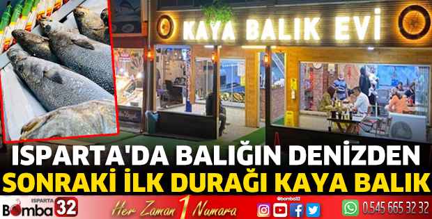 Isparta'da balığın denizden sonraki ilk durağı Kaya Balık