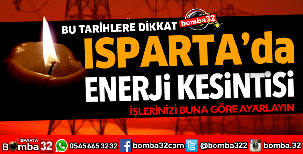 ISPARTA'DA BU 2 MAHALLE DİKKAT