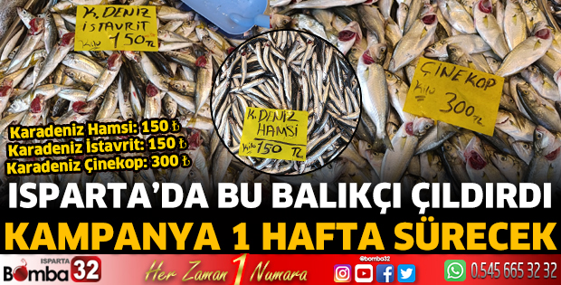 Isparta'da bu balıkçı çıldırdı