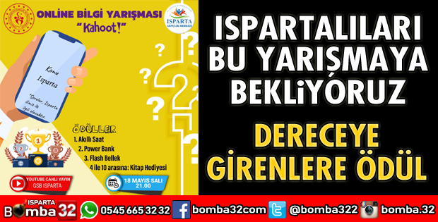 Isparta'da bu yarışmaya herkes davetli