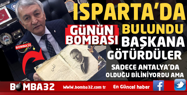 ISPARTA'DA  BULUNDU  BAŞKAN GÜNAYDINA GÖTÜRDÜLER 
