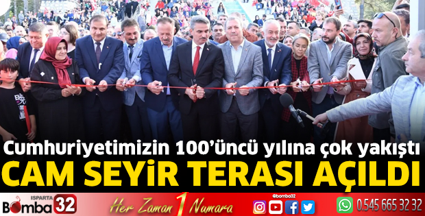 Isparta'da Cam Seyir Terası açıldı
