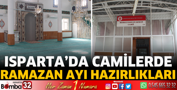 Isparta'da camilerde ramazan ayı hazırlıkları