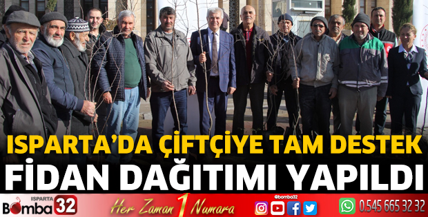 Isparta'da çiftçiye tam destek