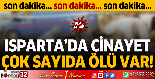 Isparta'da cinayet