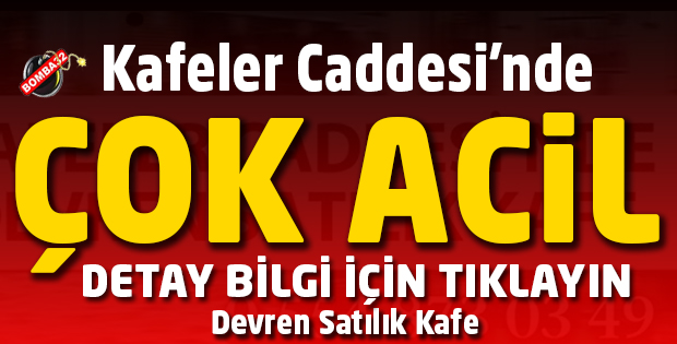 ISPARTA'DA ÇOK ACİL SATILIK  KAFE 