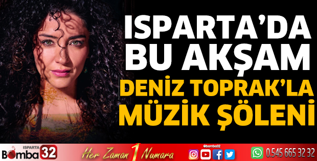Isparta'da Deniz Toprak'la müzik şöleni