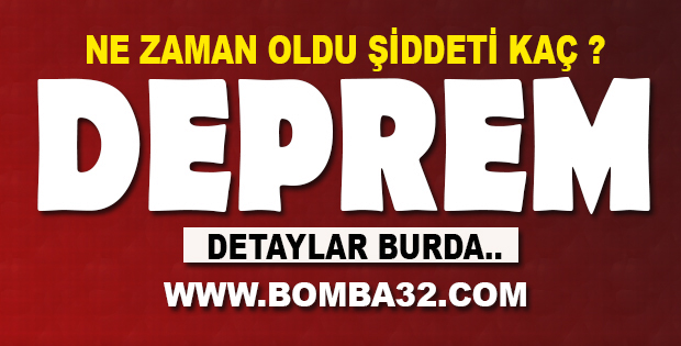 ISPARTA'DA DEPREM 