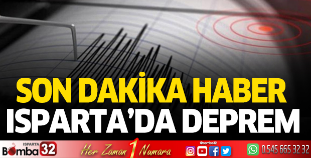 Isparta'da deprem