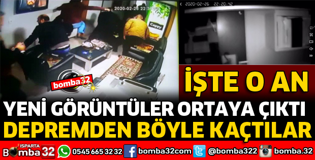 ISPARTA'DA DEPREM ANI KAMERADA
