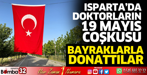 Isparta'da doktorların 19 Mayıs coşkusu