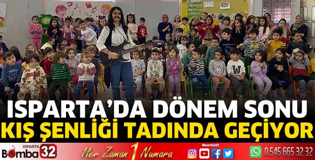 Isparta'da dönem sonu kış şenliği tadında geçiyor