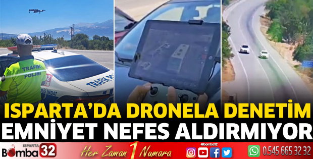 Isparta'da dronela denetim