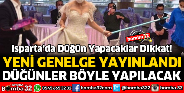 ISPARTA'DA DÜĞÜN YAPACAKLAR DİKKAT
