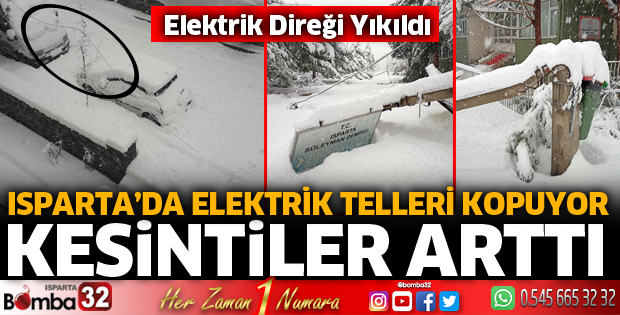 Isparta'da elektrikler kesiliyor