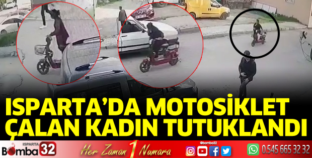 Isparta'da elektrikli motosiklet hırsızlığı