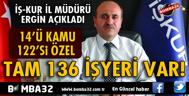 İŞ-KUR'DAN AÇIKLAMA TAM 136 İŞYERİ VAR!