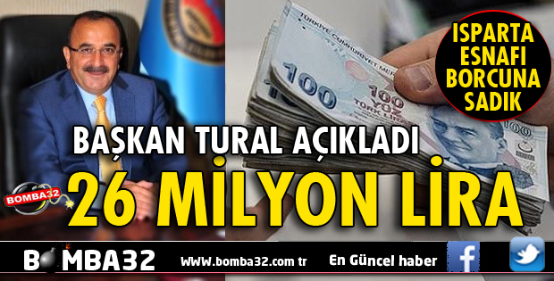 ISPARTA'DA ESNAF 26 MİLYON LİRA KREDİ KULLANDI