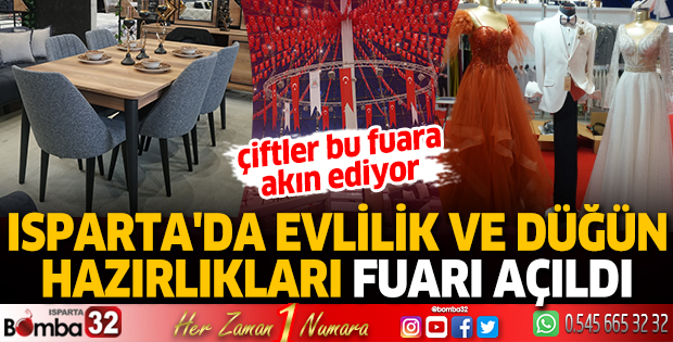 Isparta'da Evlilik ve Düğün Hazırlıkları Fuarı açıldı