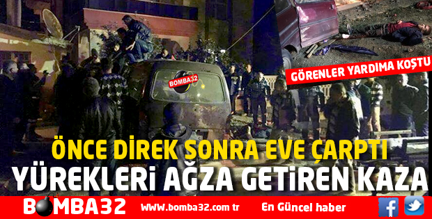 ISPARTA'DA  FECİ  KAZA 2 YARALI 