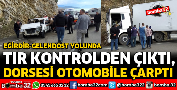 ISPARTA'DA FECİ KAZA 3 YARALI VAR