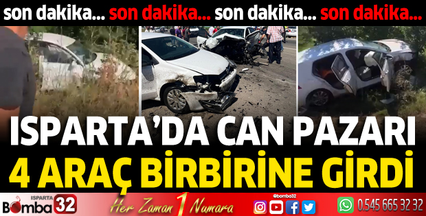 Isparta'da feci kaza! Çok sayıda ekip sevk edildi...