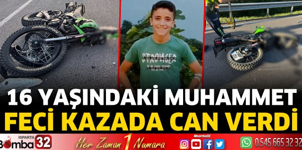 Isparta'da feci kaza hayatını kaybetti 