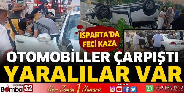 Isparta'da feci kaza! Ortalık savaş alanına döndü
