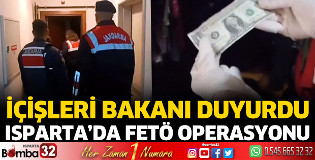 Isparta'da FETÖ operasyonu
