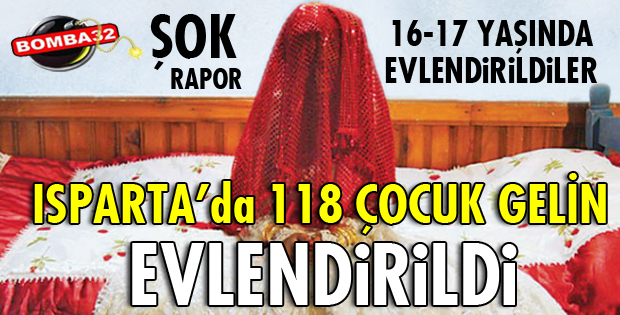 Isparta'da geçen yıl 118 çocuk evlendirildi!