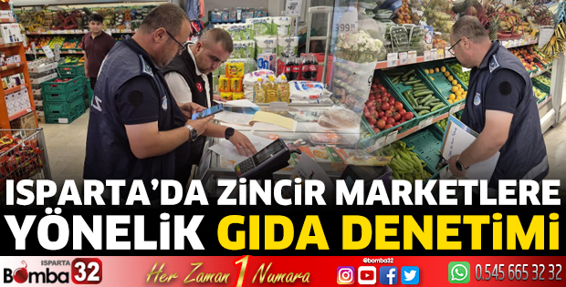 Isparta'da gıda denetimi 