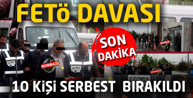 ISPARTA'DA GÖZALTINA ALINAN 10 KİŞİ SERBEST