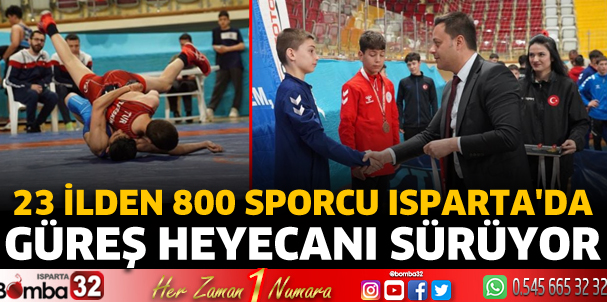 Isparta'da güreş heyecanı